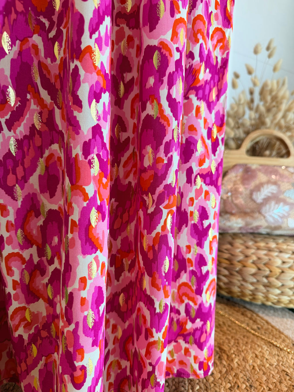 Robe longue Fuchsia-Miss Sara