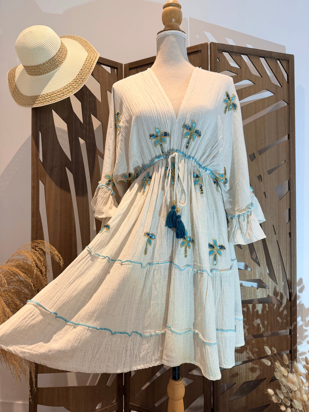 Robe courte Bohème chic