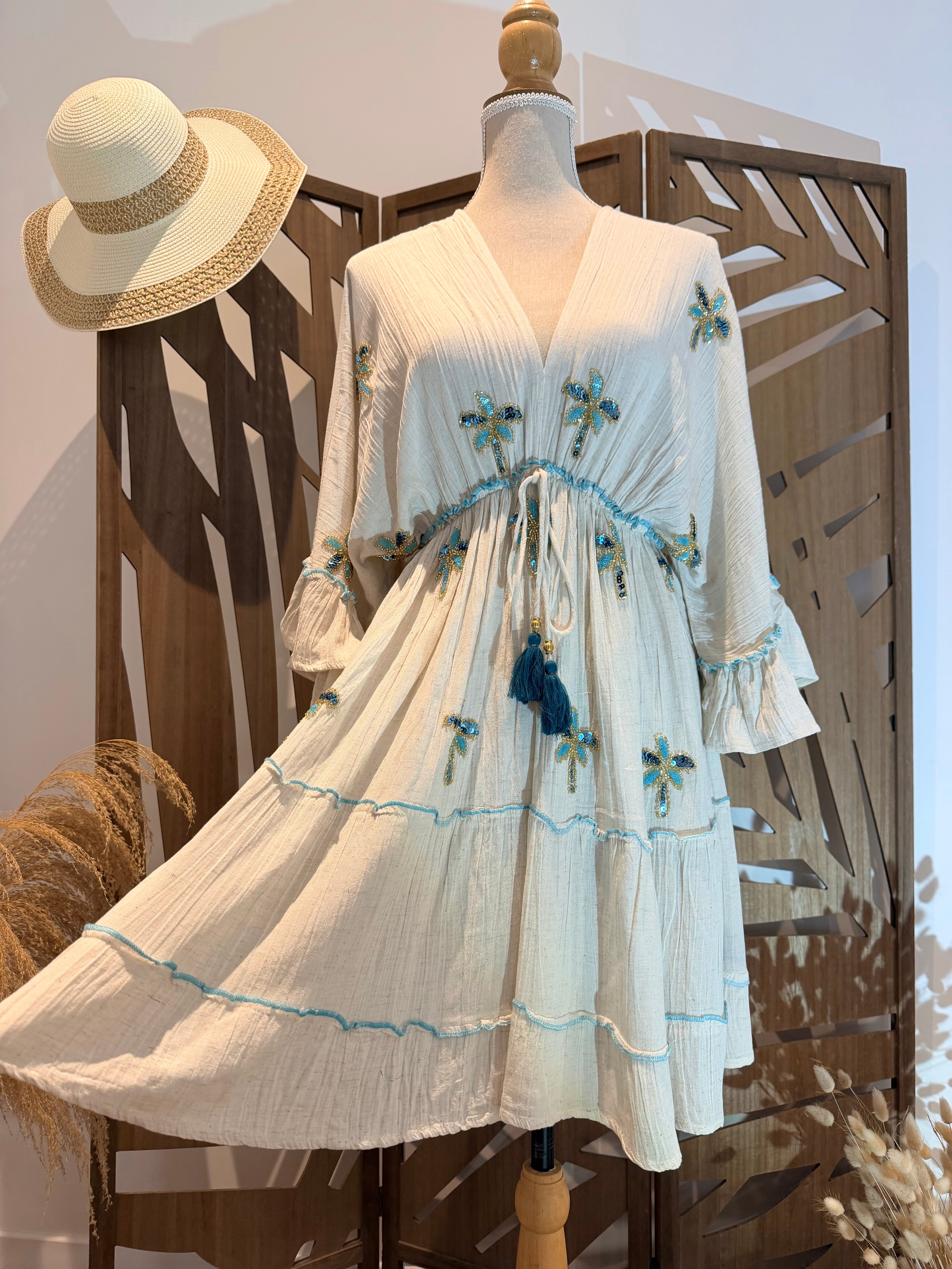 Robe courte Bohème chic