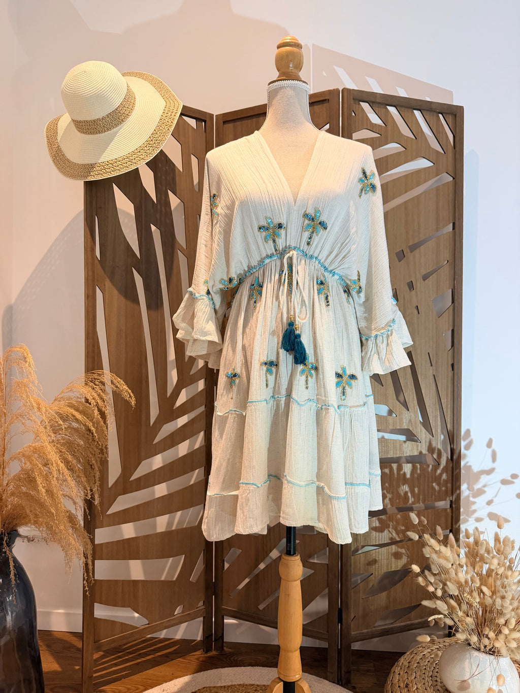 Robe courte Bohème chic