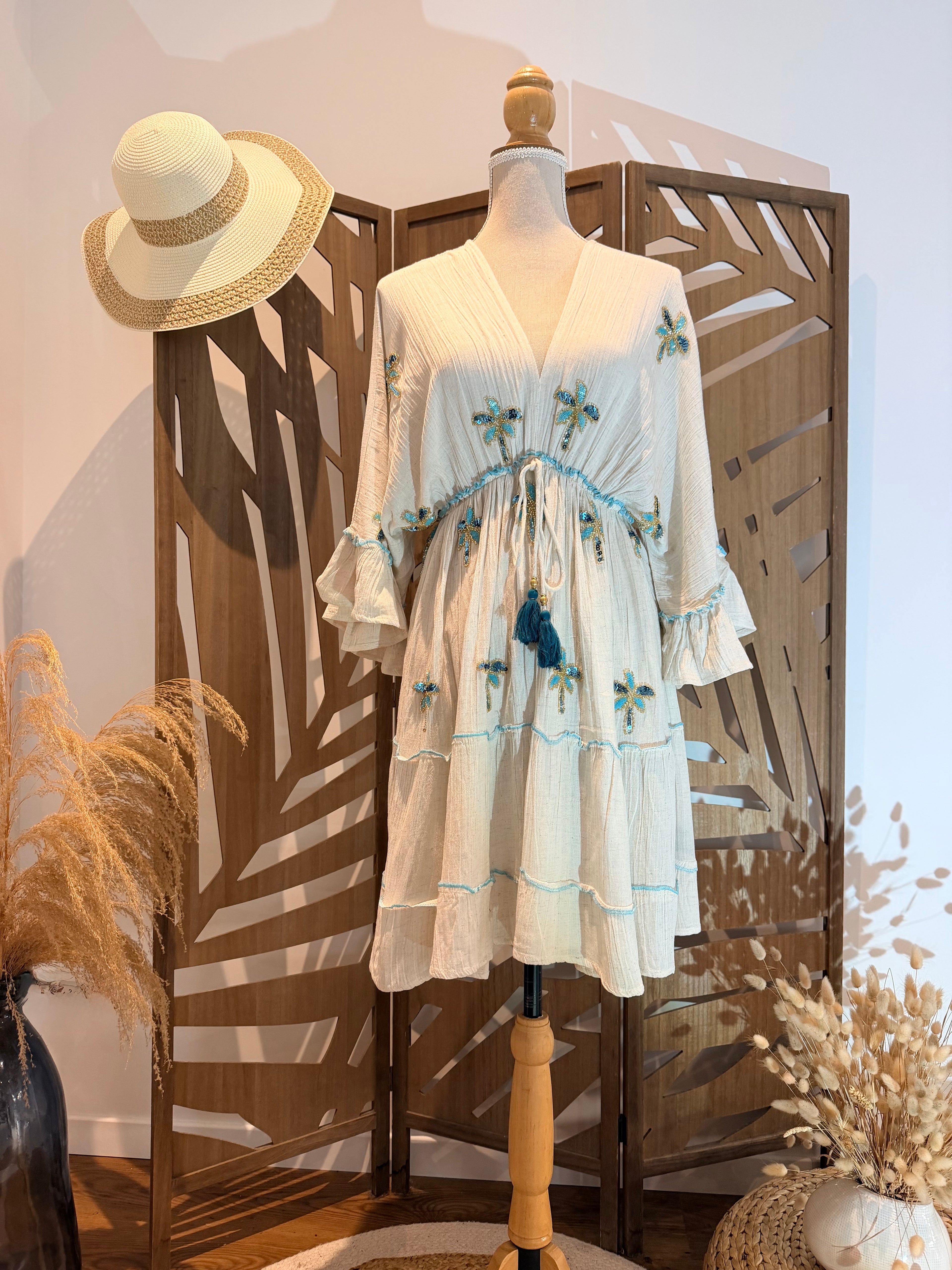 Robe courte Bohème chic