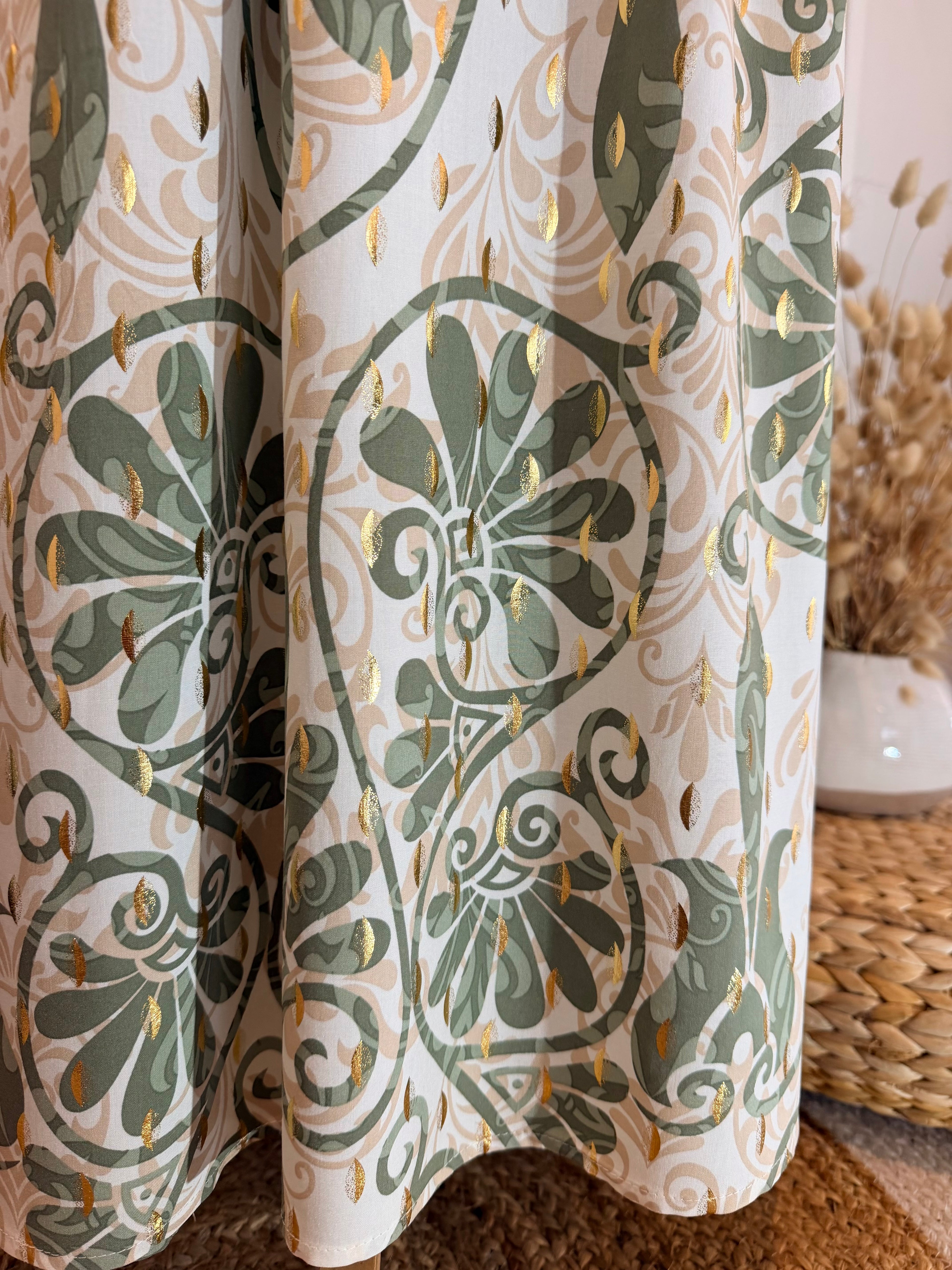 Robe longue arabesque
