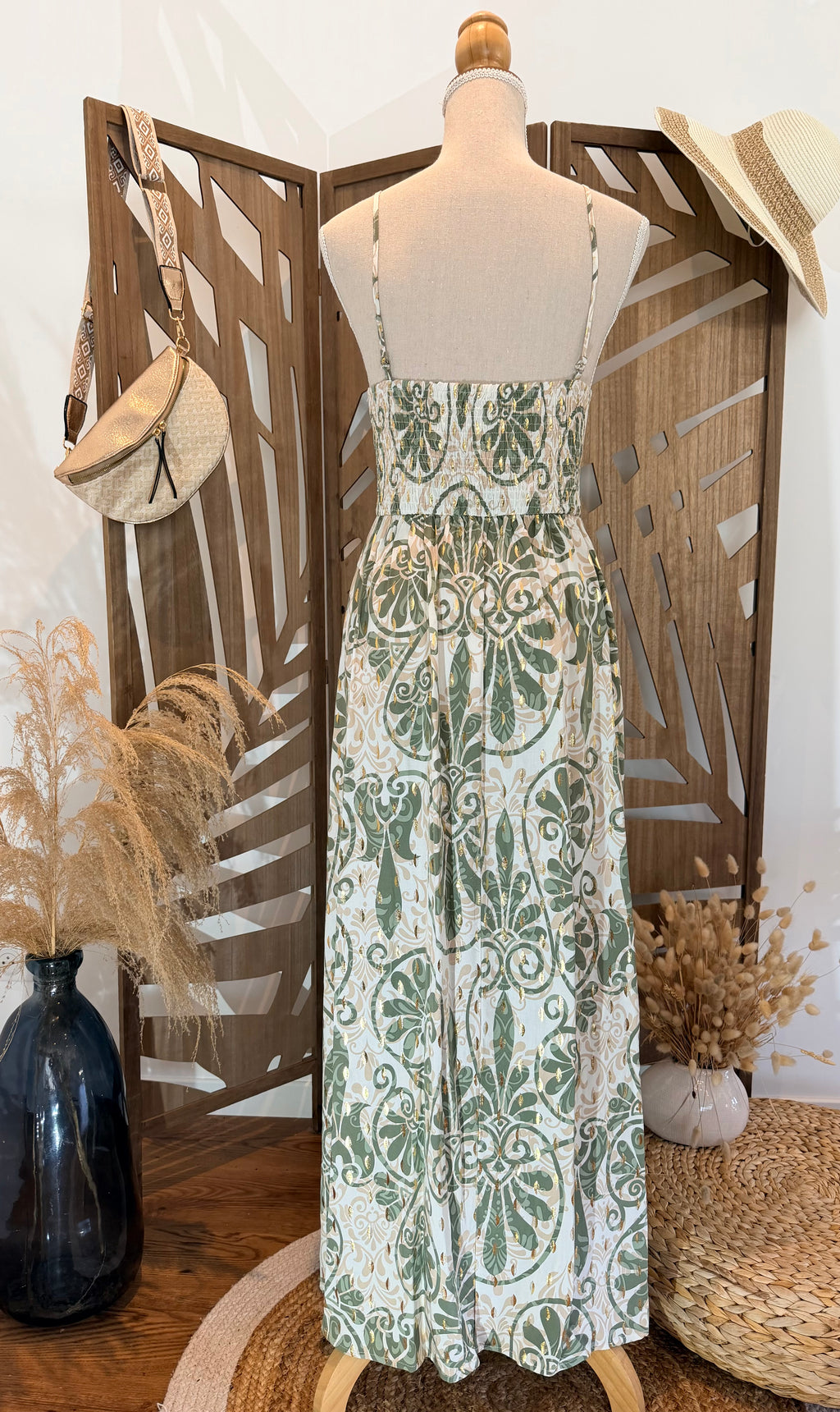 Robe longue arabesque