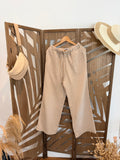 Pantalon fluide en gaz de coton
