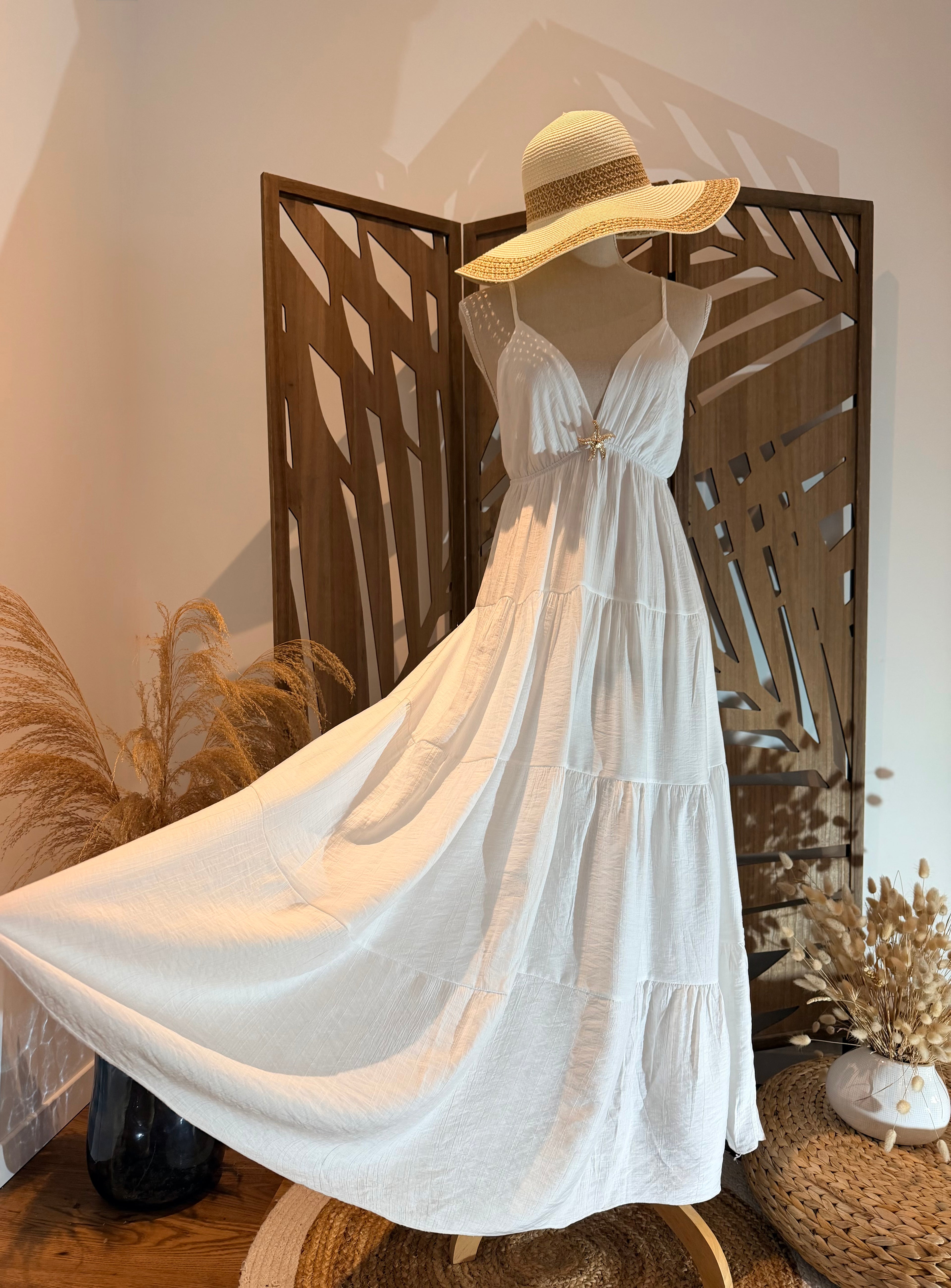 Robe longue légère et aérienne – Idéale plage