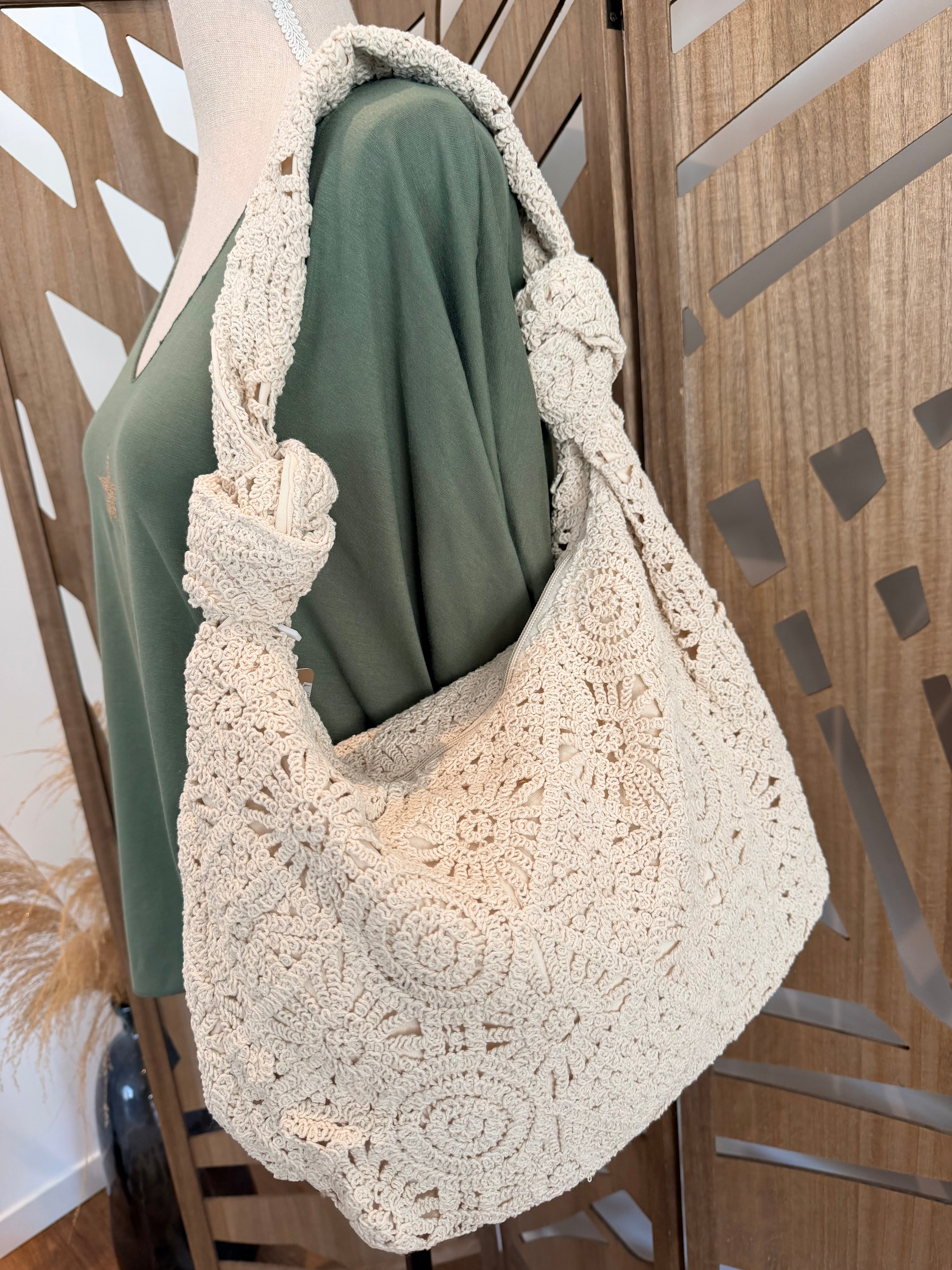Sac Hobo en Crochet
