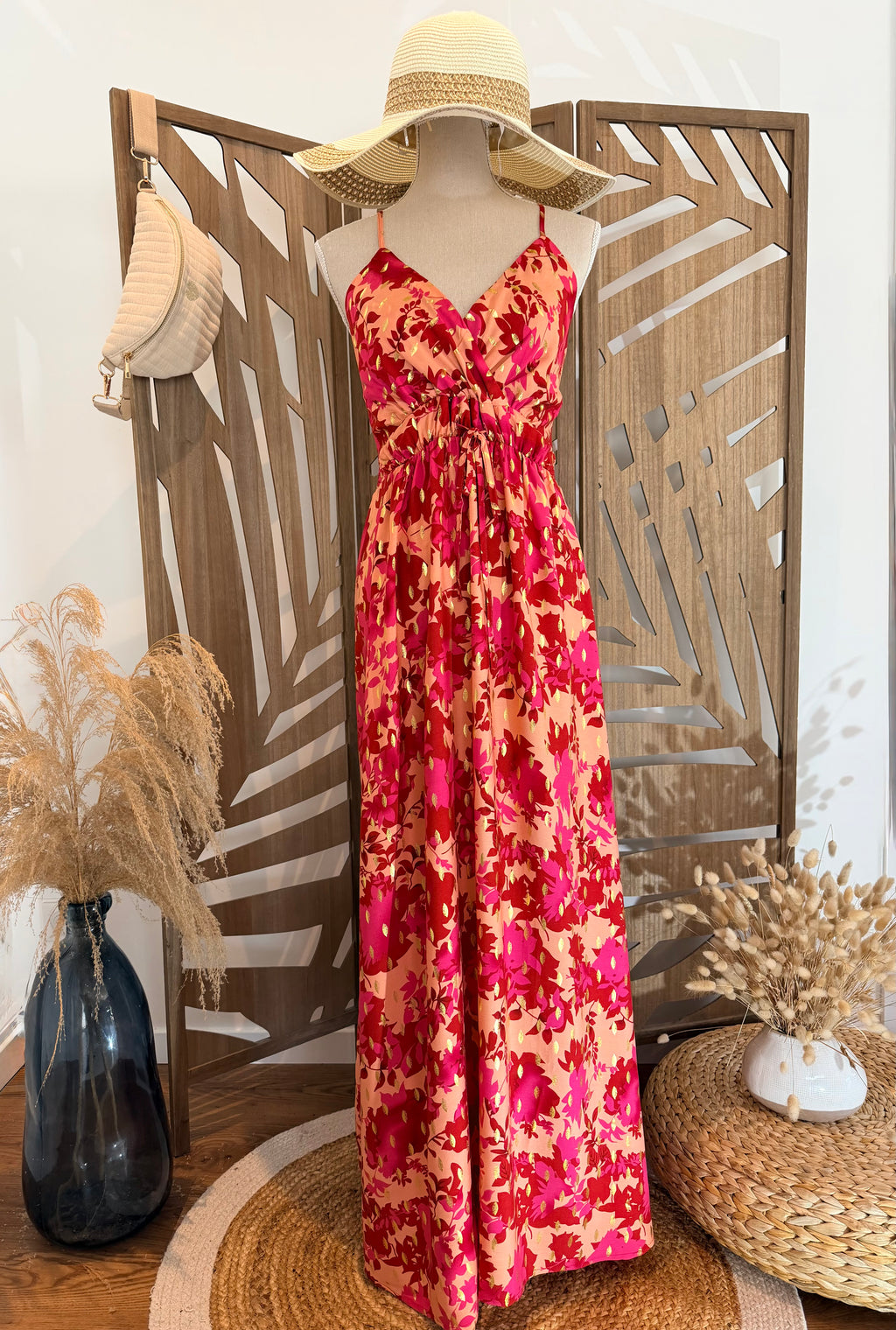 Robe longue fleurie-Miss Sara