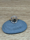 Bague Ajustable Acier Inoxydable Doré - Motif Arbre de Vie et Strass