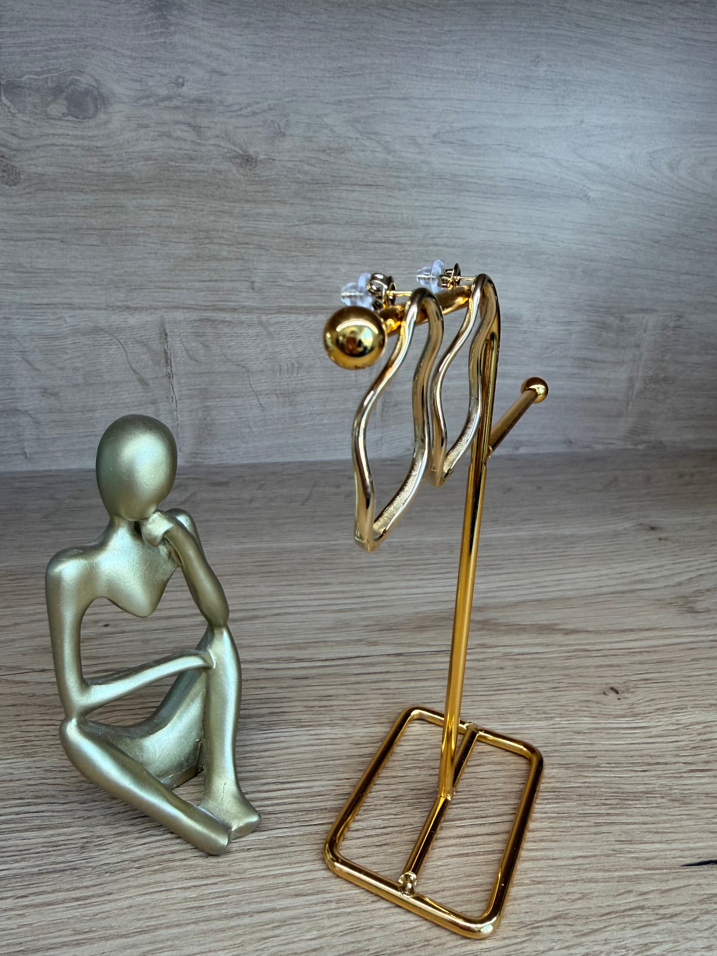 Boucles d'Oreilles Créoles Dorées – Minimalistes