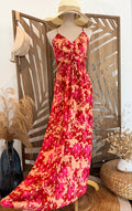 Robe longue fleurie-Miss Sara