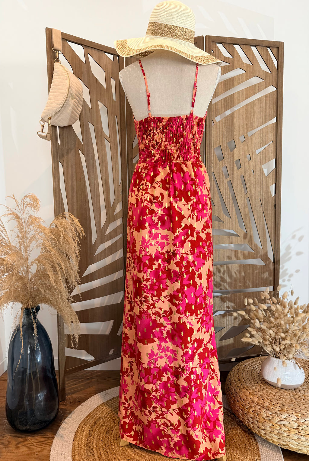 Robe longue fleurie-Miss Sara