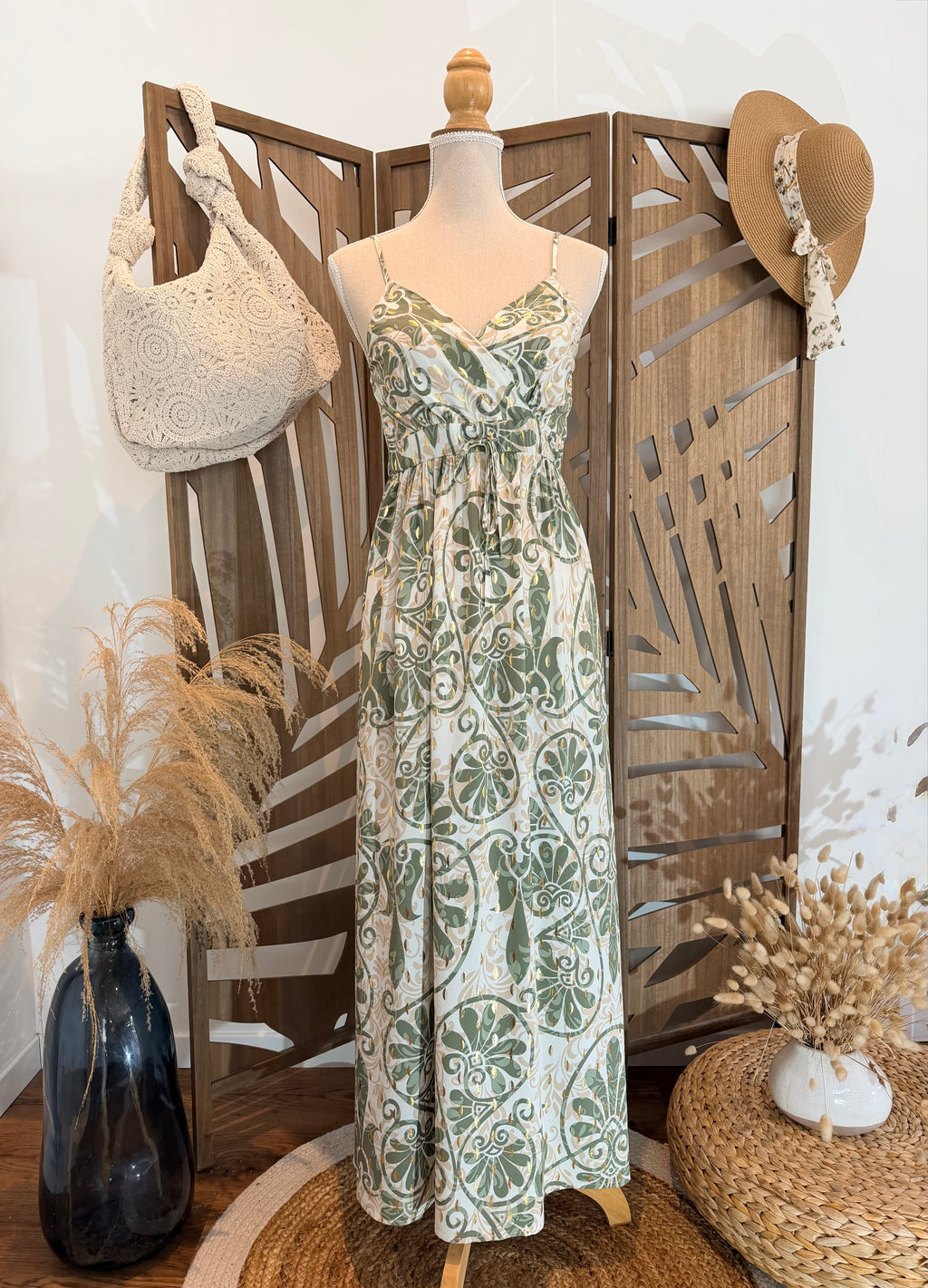 Robe longue arabesque
