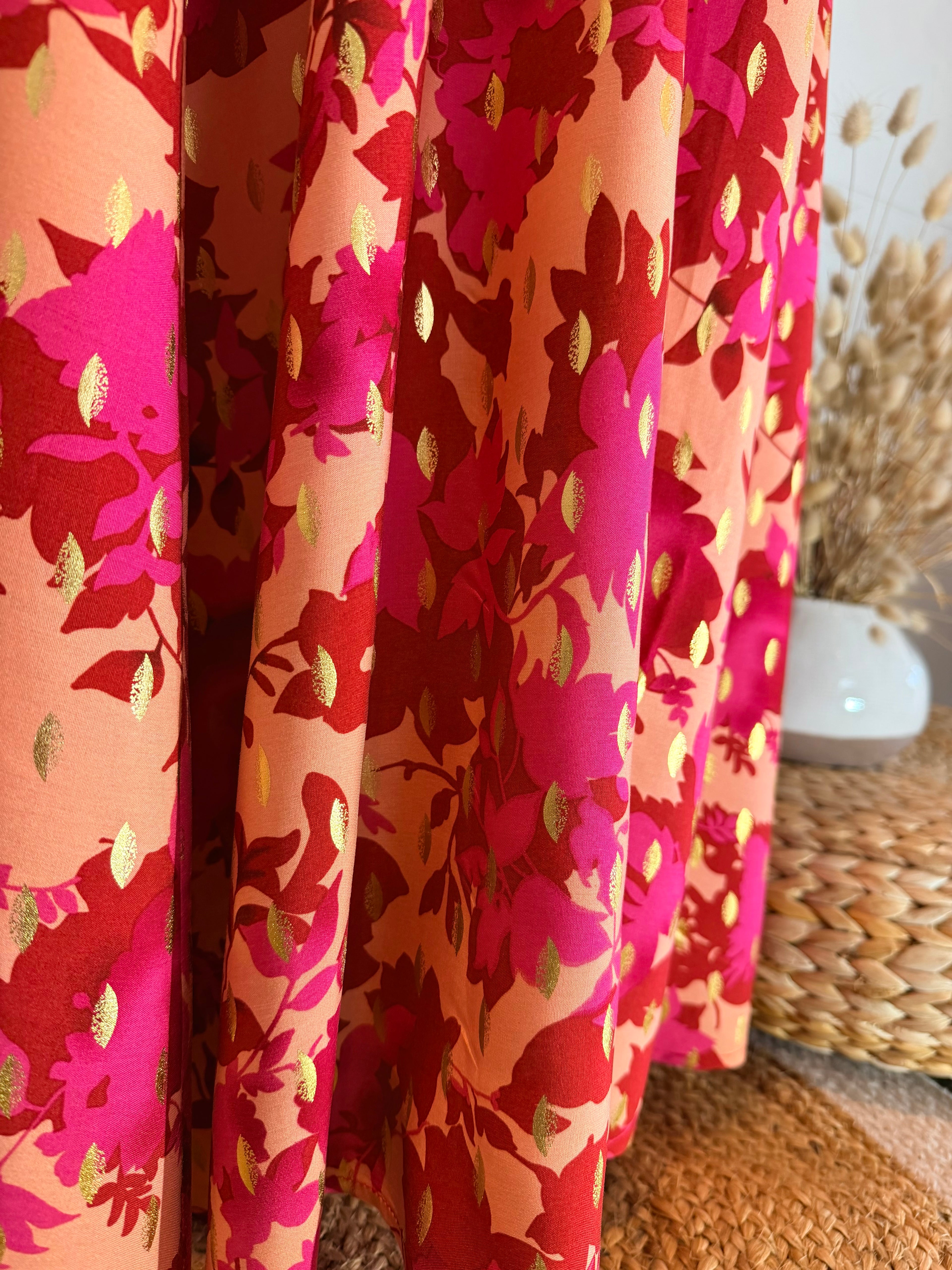 Robe longue fleurie-Miss Sara