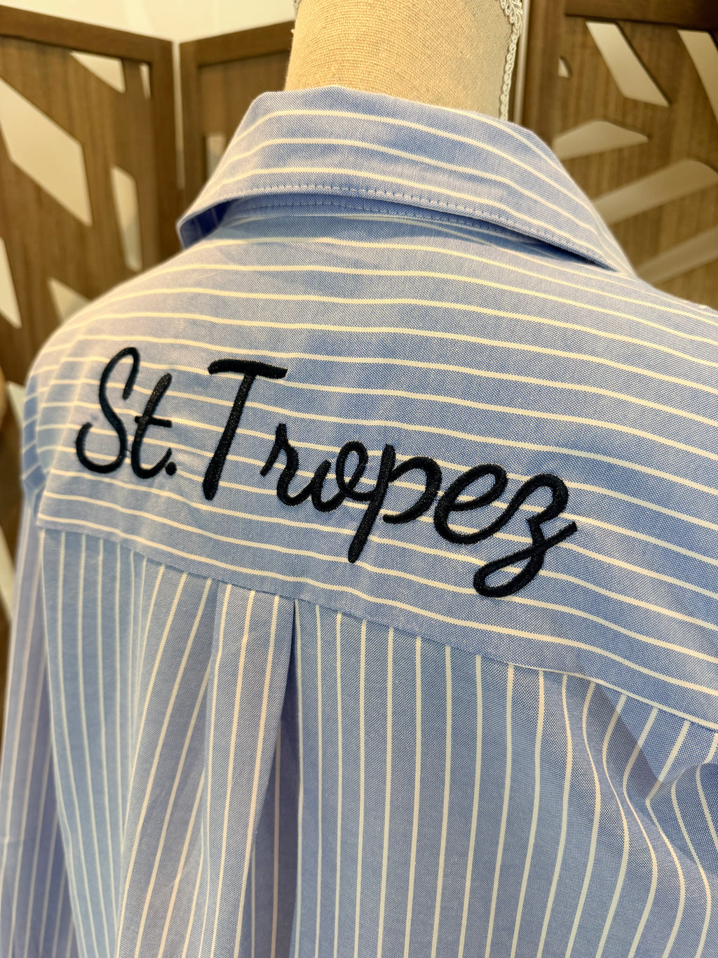Chemise Saint-Tropez à rayures Bleue – Meylie